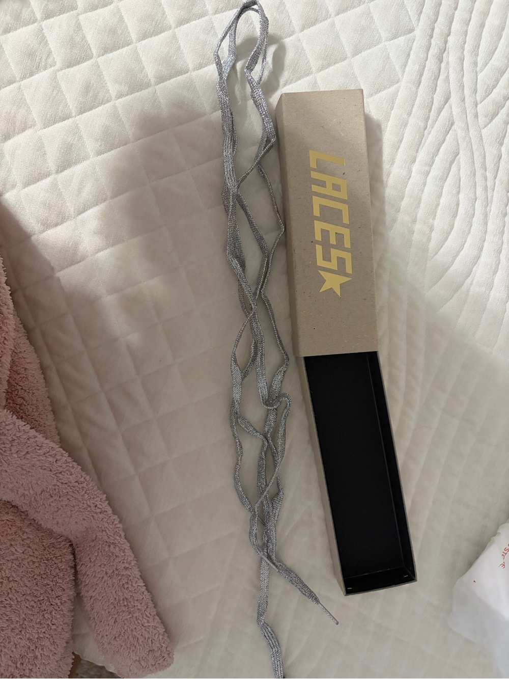 Golden Goose Silver Metallic Lace Belt
